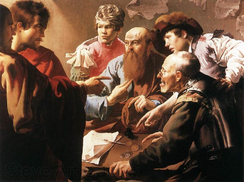 TERBRUGGHEN, Hendrick The Calling of St Matthew t Spain oil painting art